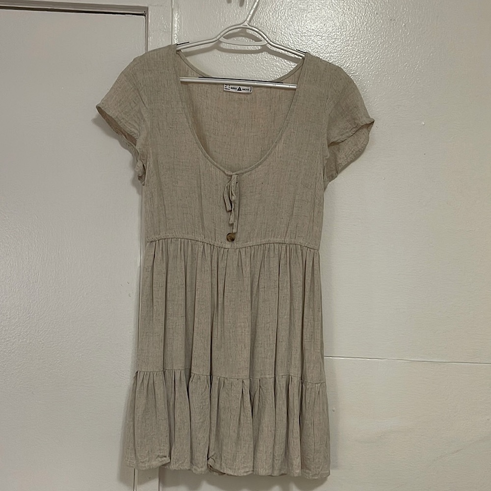 Beige Midi Dress